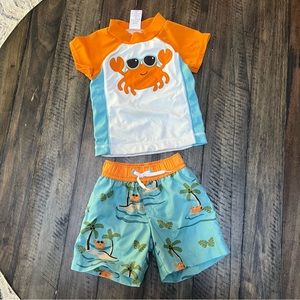 Gymboree | crab swim trunks set